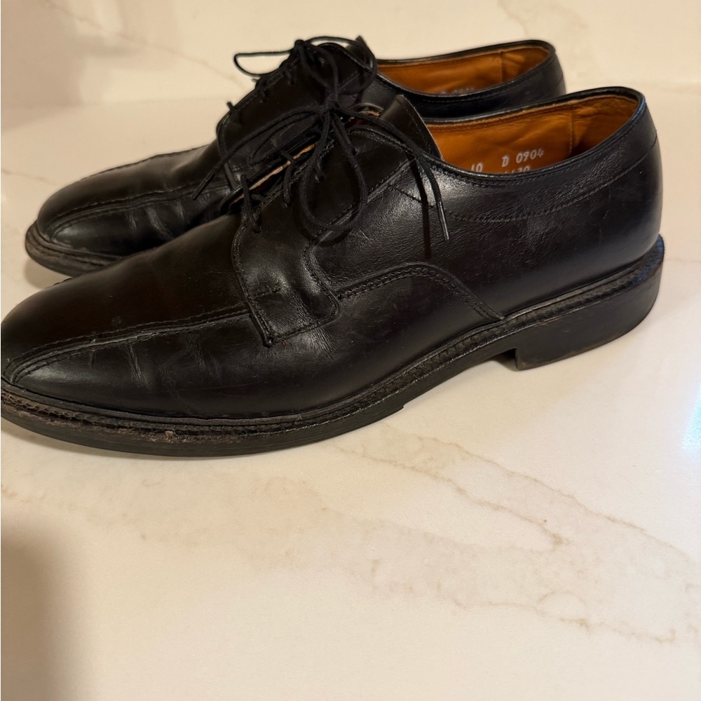 Allen Edmonds Sierra Black Formal Lace-up Leather Shoes Size 10D Style #0904